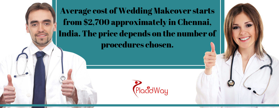 Cost of Wedding Makeover in Chennai, India